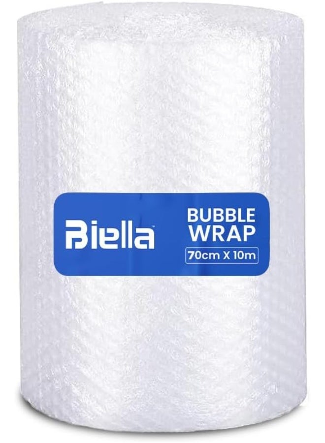 Biella Bubble Wrap Roll 70 Cm X 10 M Air Bubble Cushioning Wrap For Packaging Shipping Mailing Packing And Moving Supplies  - Image 1