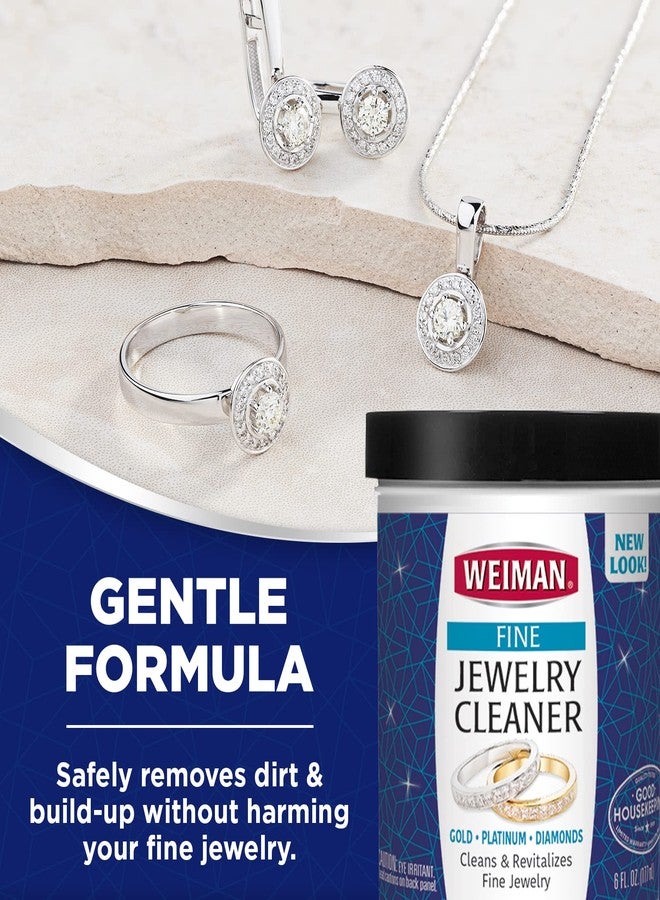 Weiman Fine Jewelry Cleaner Kit - 3PC Set, Jewelry Cleaning Liquid, Clean & Sparkle Stick and Polishing Cloth - For Diamonds, Earrings, Gold, Bracelets - Image 4
