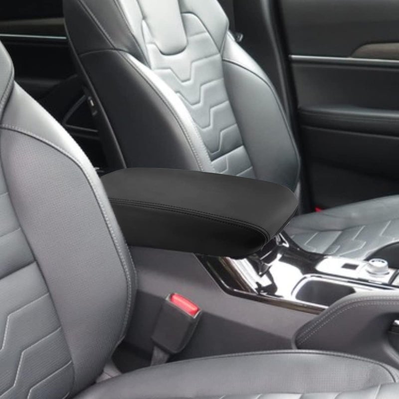 INTGET Black Leather Center Console Cover for Kia Telluride - Image 2