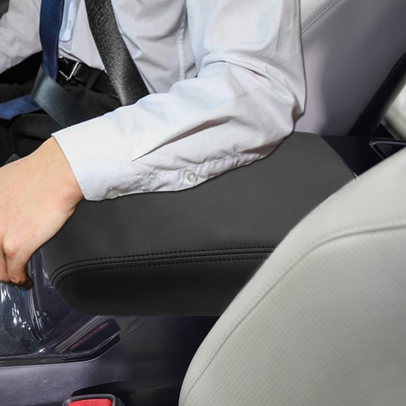 INTGET Black Leather Center Console Cover for Kia Telluride - Image 3