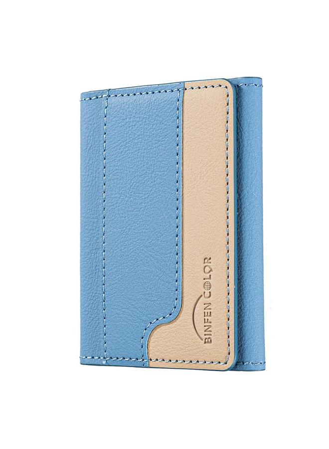 زبون حافظة بطاقات جلدية أفقية مغناطيسية متوافقة مع الألوان - Image 2