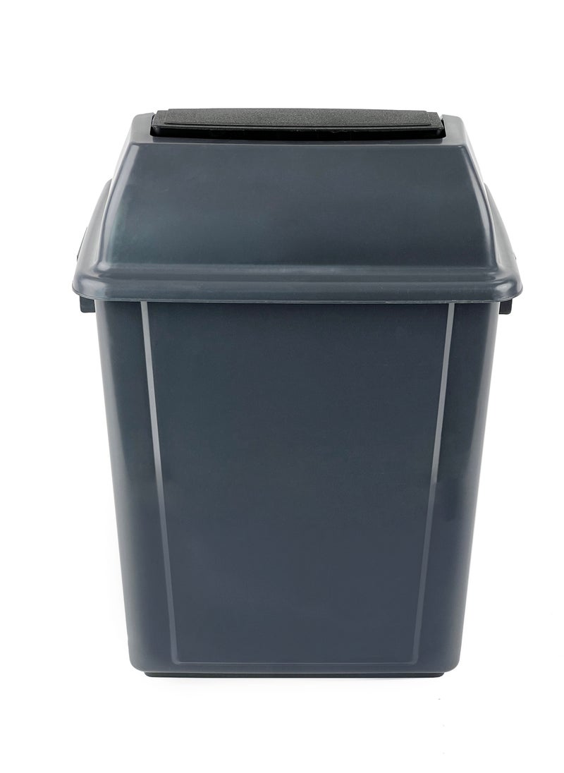 Gator Gator Quadrate Garbage Bin with Push Top  25L Gray  - Image 3