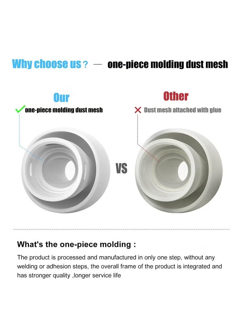REACLOUD - [3 Pairs] Replacement Ear Tips for Airpods Pro and Airpods Pro 2nd Generation with Noise Reduction Hole, Silicone Ear Tips for Airpods Pro with Portable Storage Box and Fit in The Charging Case(S/M/L) - Image 1