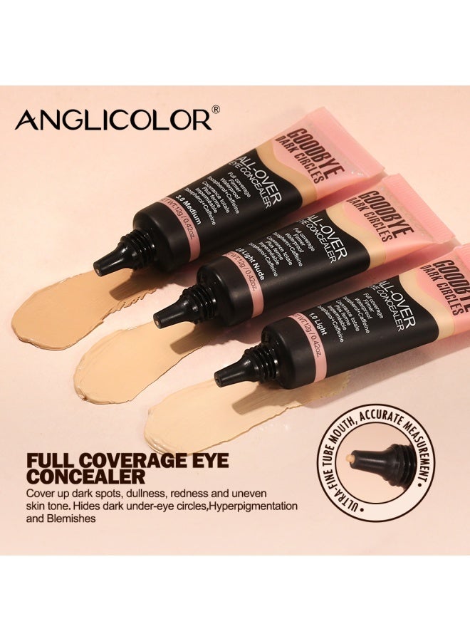 Anglicolor Liquid Concealer, High coverage, Effectively Covers Dark Circles and Fine Lines, Natural and Long-Lasting, Waterproof and Smudge-proof (#2.0 Light Nude) - Image 2