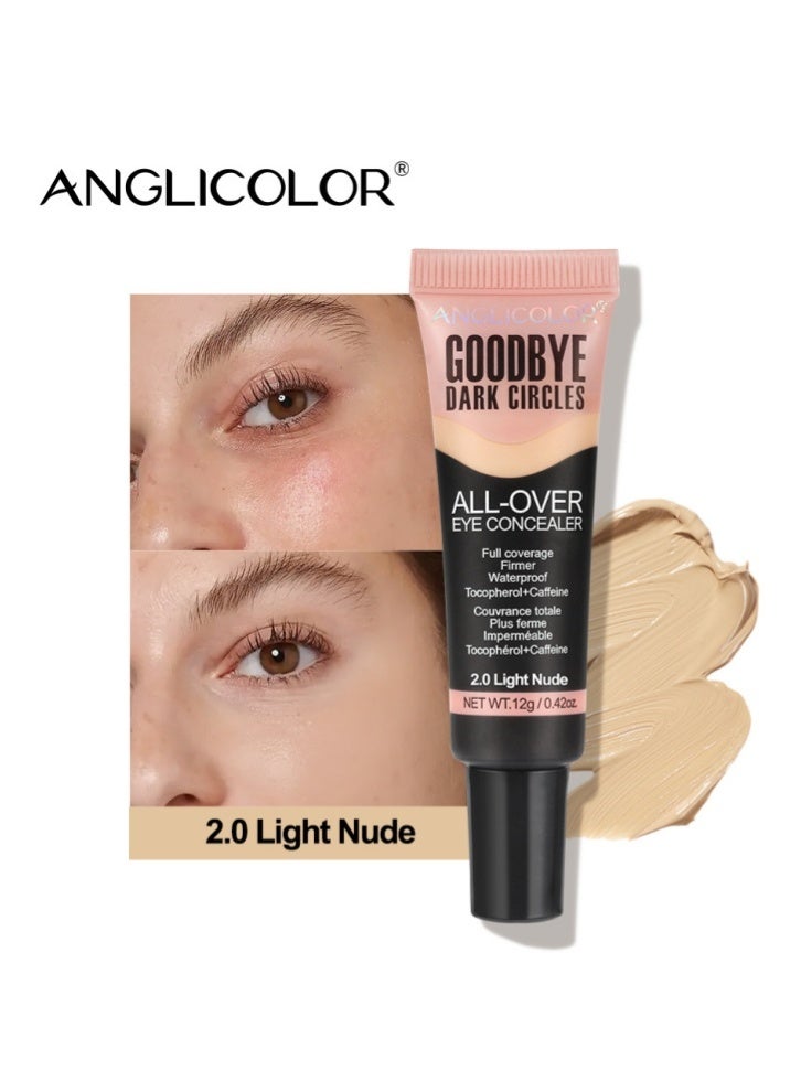 Anglicolor Liquid Concealer, High coverage, Effectively Covers Dark Circles and Fine Lines, Natural and Long-Lasting, Waterproof and Smudge-proof (#2.0 Light Nude) - Image 1