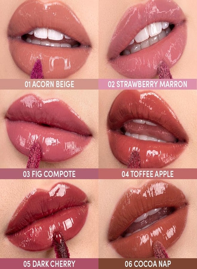 COLORGRAM DEEP GLAZE LIP GLOSS 04 TOFFEE APPLE I Korean Makeup Ultimate Sugar-Coated Glow and Non-stickty Lightweight Finish I High-Shine Glossy I Korean Lip I Summer Make Up - Image 5