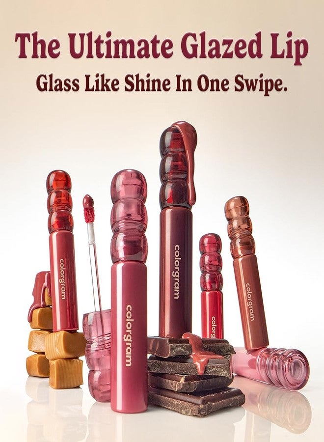 COLORGRAM DEEP GLAZE LIP GLOSS 04 TOFFEE APPLE I Korean Makeup Ultimate Sugar-Coated Glow and Non-stickty Lightweight Finish I High-Shine Glossy I Korean Lip I Summer Make Up - Image 2