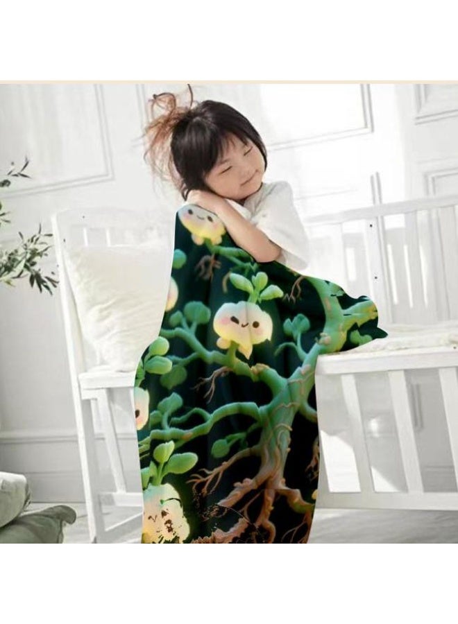 عام بطانية رقيقة من الفانيلا الكرتونية للأطفال والرضع (دافئة ومريحة، ومناسبة للنوم والألعاب) 70 سم * 100 سم - Image 3