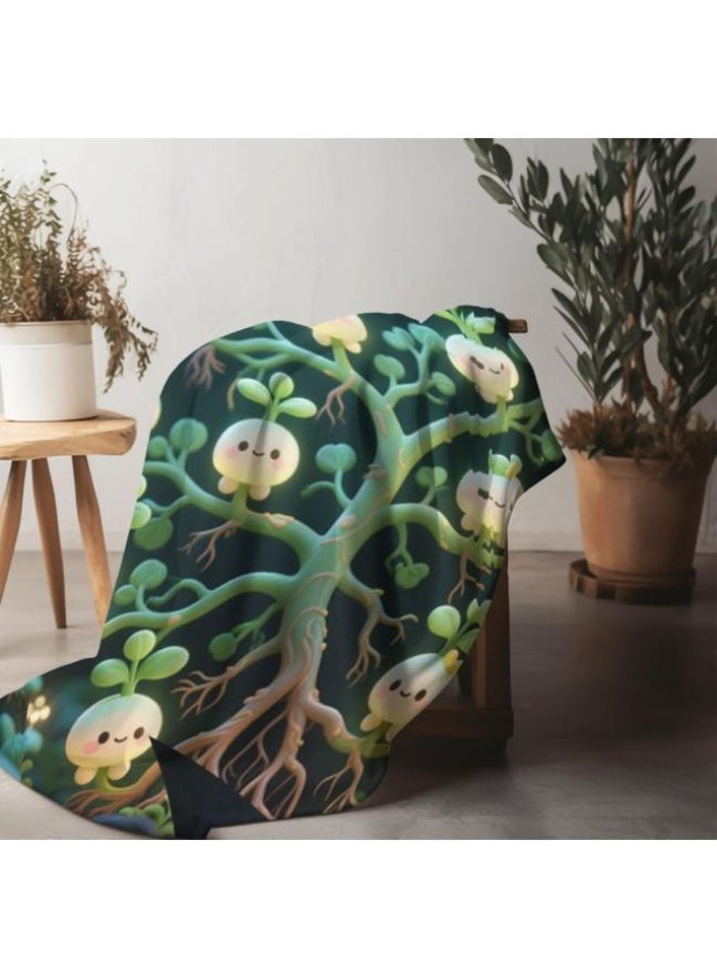 عام بطانية رقيقة من الفانيلا الكرتونية للأطفال والرضع (دافئة ومريحة، ومناسبة للنوم والألعاب) 70 سم * 100 سم - Image 5