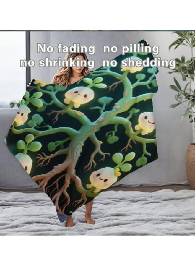 عام بطانية رقيقة من الفانيلا الكرتونية للأطفال والرضع (دافئة ومريحة، ومناسبة للنوم والألعاب) 70 سم * 100 سم - Image 1