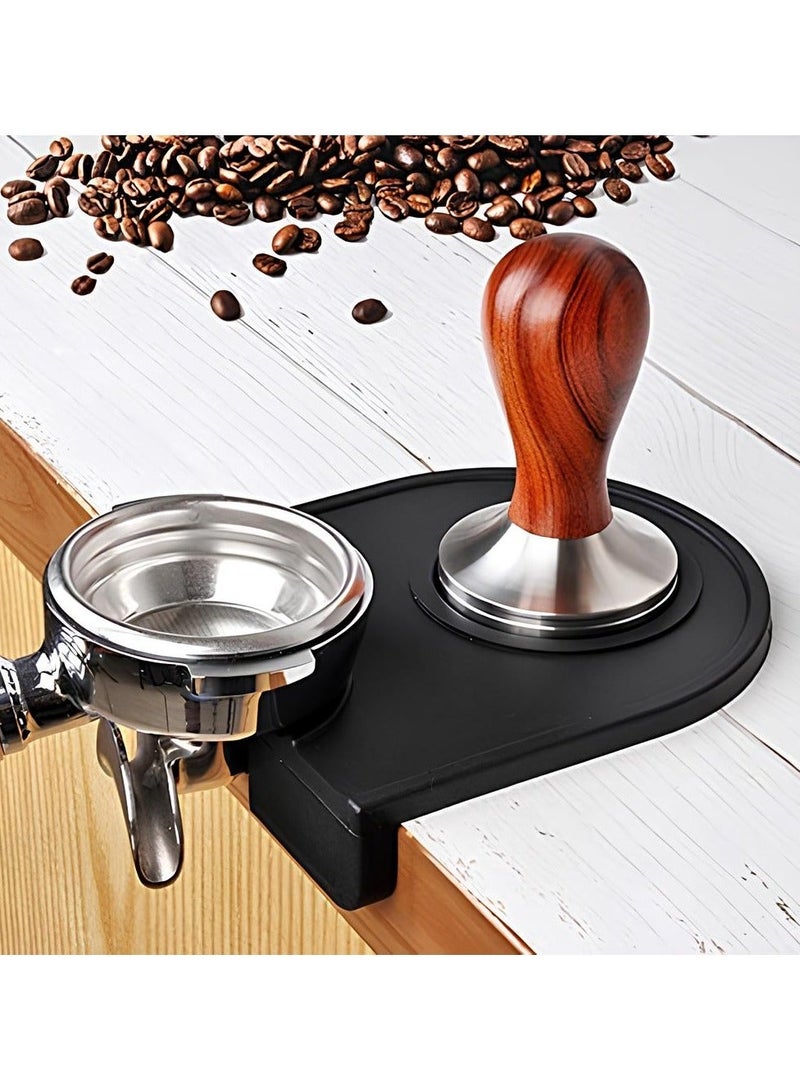 قاعدة ضغط القهوة من السيليكون عالي الجودة لتحضير الإسبريسو ومانعة لانزلاق  البورتافلتر وسهلة التنظيف - Portafilter Mat - Image 2