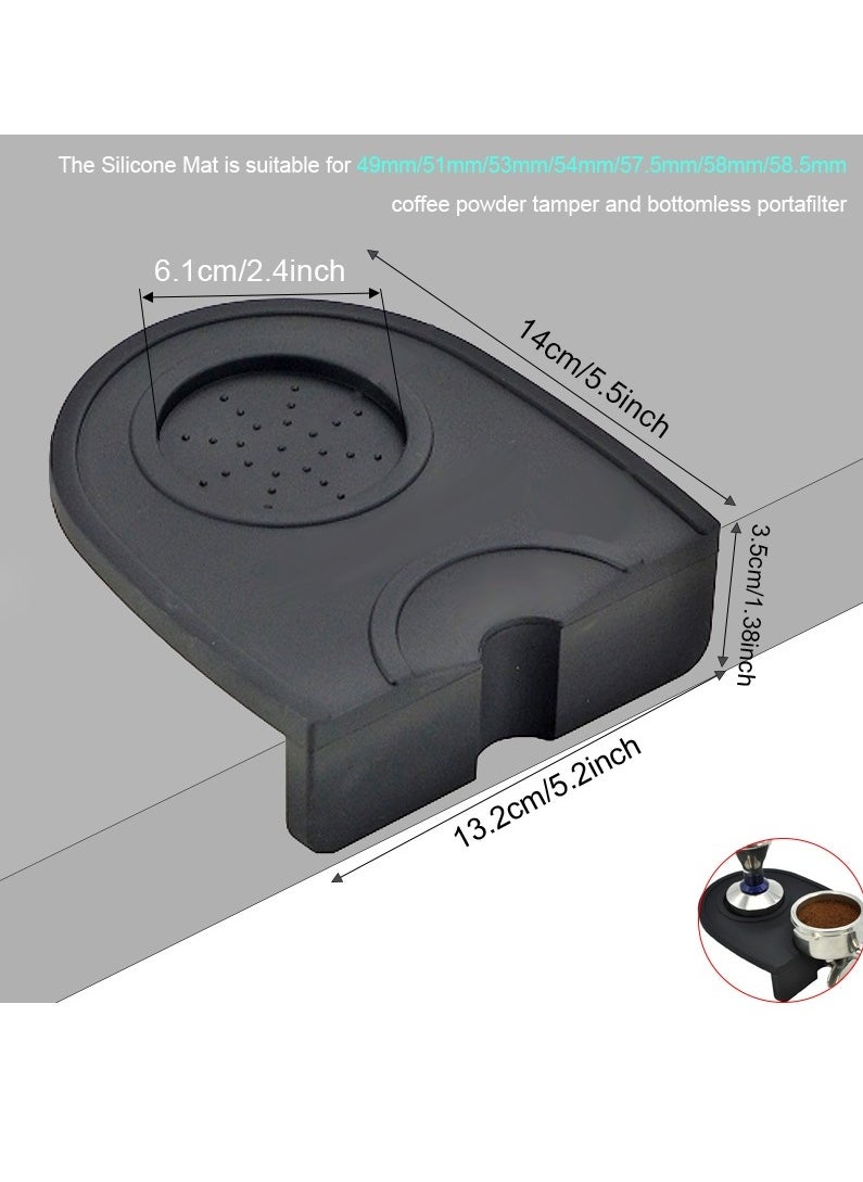 Coffee Tamper Base - High-Quality Silicone Portafilter Mat for Espresso Making - Non-Slip and Easy to Clean