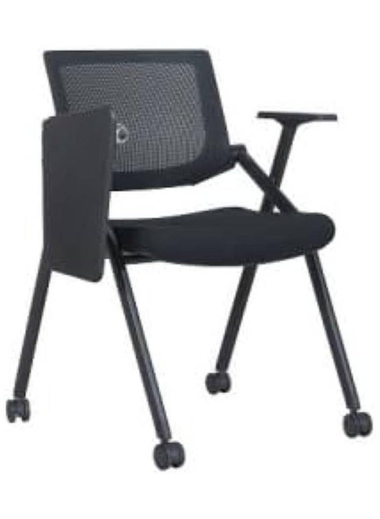 Kaliber Trelo Training Chair with Tablet – Ergonomic Mesh Back, Adjustable Sliding Armrests, and Folding Design with Wheels for Enhanced Mobility in Training and Conference Settings - Image 1