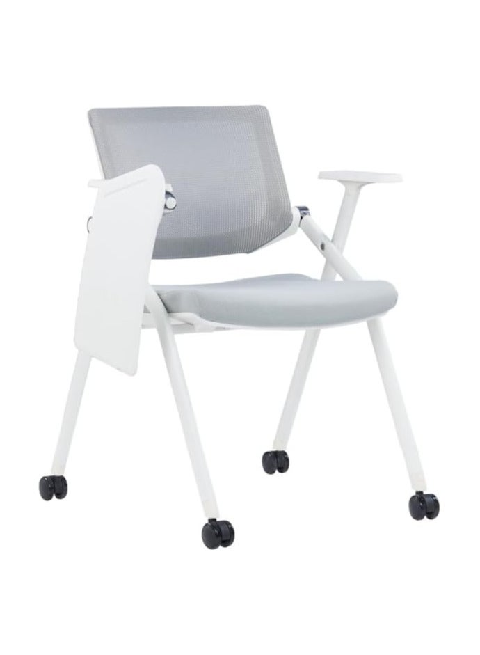 Kaliber Trelo Training Chair with Tablet – Ergonomic Mesh Back, Adjustable Sliding Armrests, and Folding Design with Wheels for Enhanced Mobility in Training and Conference Settings - Image 3