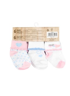 6-Pack Non-Slip Grip Baby Cotton Socks (6-12 Months) White/Pink/Light Blue - pzsku/Z51DE4A3DF1FEB2D5B95FZ/45/_/1731578016/68a3b02d-1526-4fa5-a3e0-84f62abd5cd4