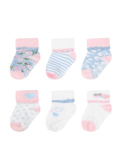 6-Pack Non-Slip Grip Baby Cotton Socks (6-12 Months) White/Pink/Light Blue - pzsku/Z51DE4A3DF1FEB2D5B95FZ/45/_/1731579272/03745735-2bf7-4a33-84e8-80ba2c884ca0