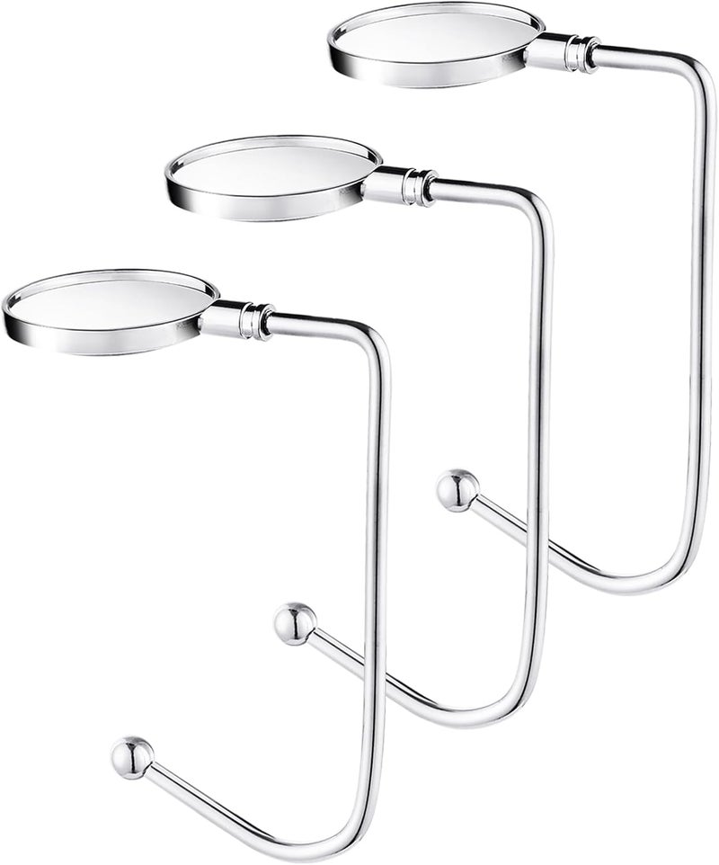 Nackiy Christmas Stocking Holders for Mantle Hooks Hanger Grip Non-Slip Safety Fireplace Hooks Mantel Hooks for Christmas Party Decoration (Silver, 3) - Image 1