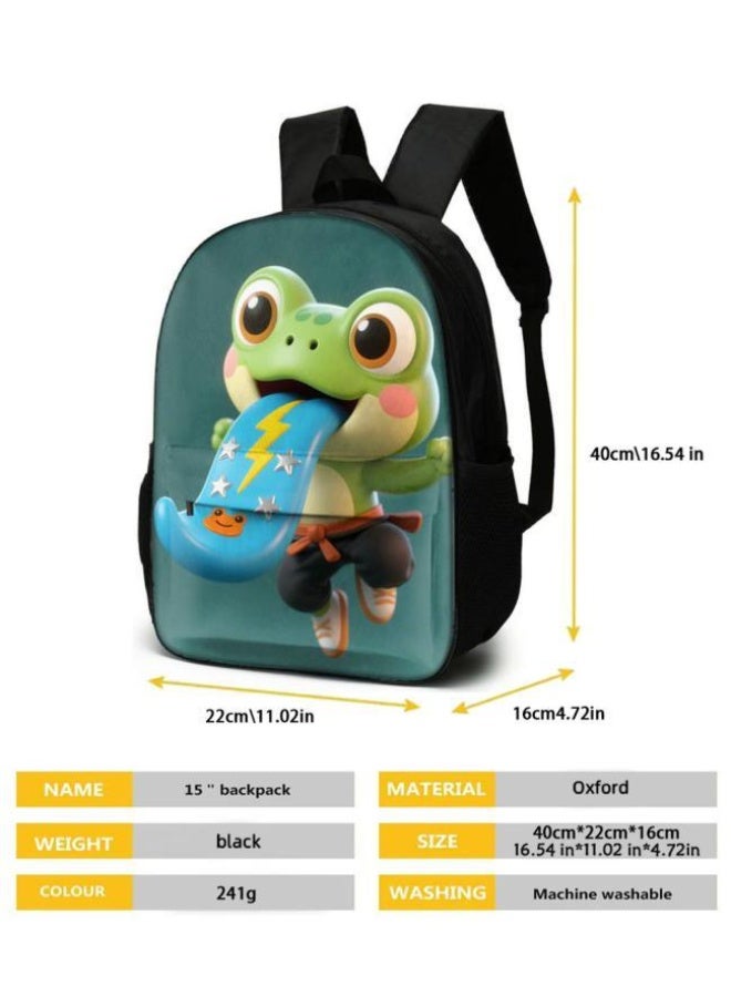 Bright Li Fire Unlock the new fashion of childish fun! Three-piece set of bags, cartoon elements for children and teenagers (students, children, friends' outings, mountain climbing, schooling, etc. can be used) - 19  - Image 5