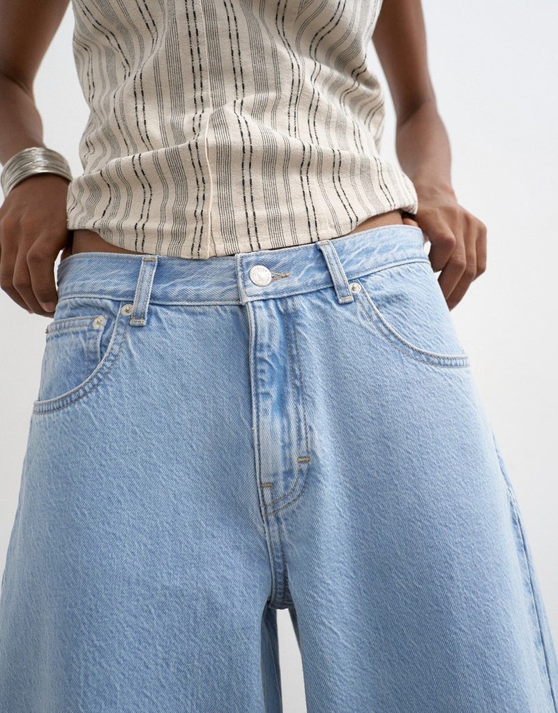 TOPSHOP Casual Low Rise Baggy Denim Jeans - Image 4