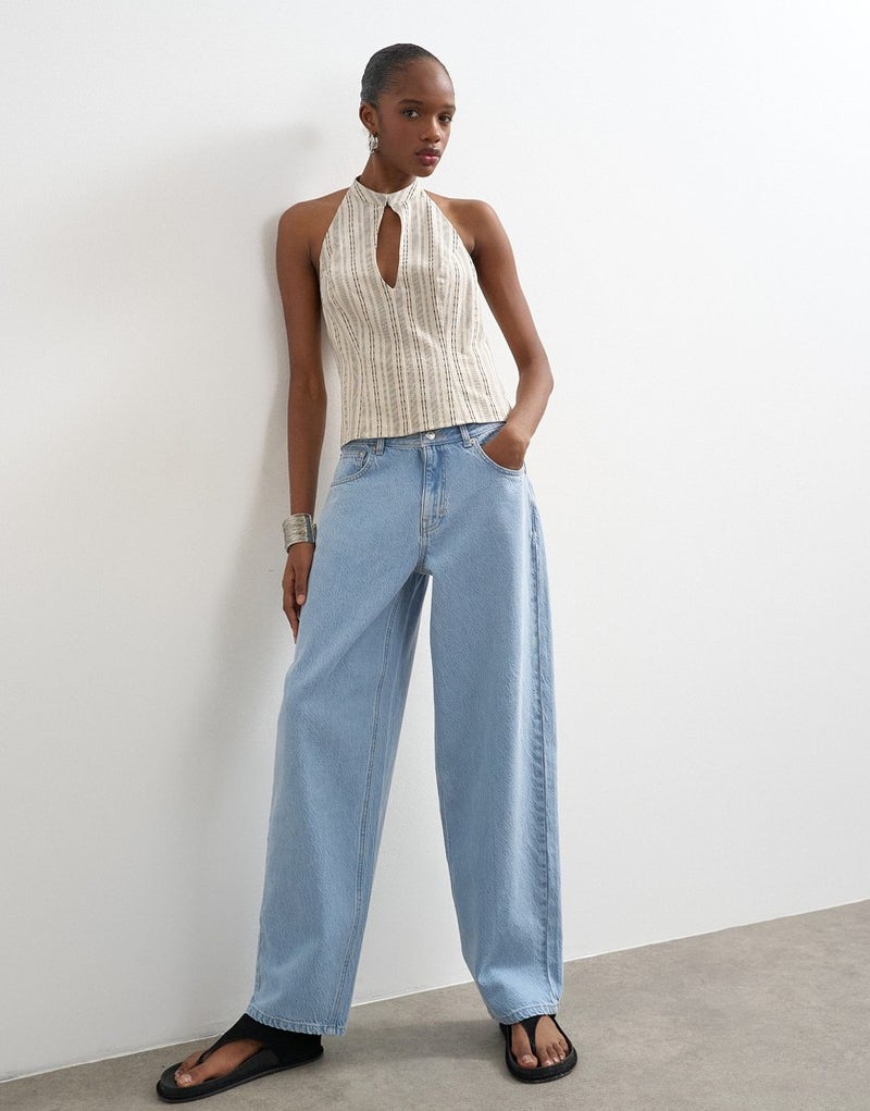 TOPSHOP Casual Low Rise Baggy Denim Jeans - Image 3