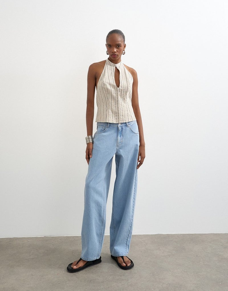TOPSHOP Casual Low Rise Baggy Denim Jeans - Image 5
