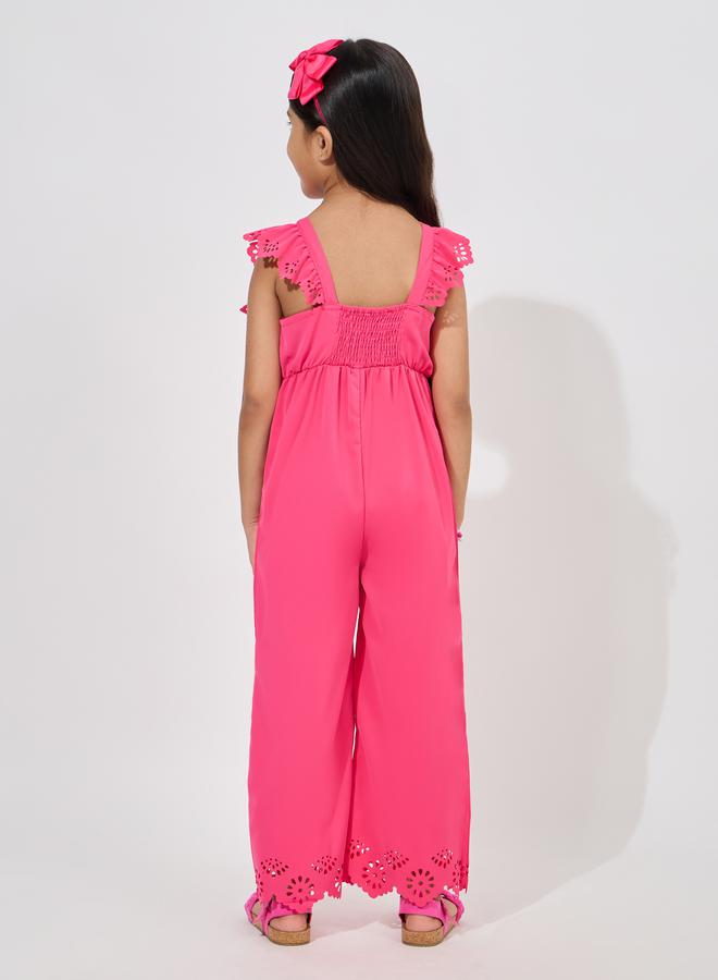 Styli Ruffled Trim Square Neck Jumpsuit  - Image 4