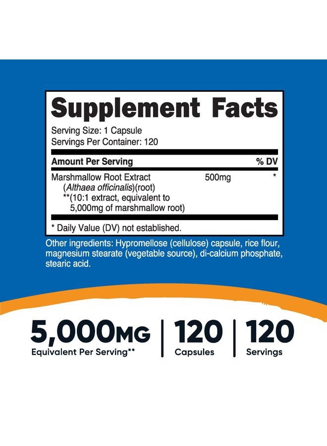 Nutricost جذر الخطمي 5000 ملغ مكافئ، 120 كبسولة نباتية - خالية من الغلوتين وغير معدلة وراثيًا - من 500 ملغ من مستخلص 10:1 - Image 2
