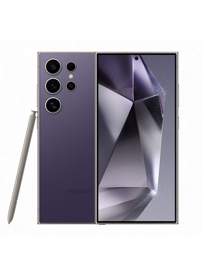 سامسونج جالاكسي S24 ألترا، ثنائي الشريحة، تيتانيوم بنفسجي، 12 جيجابايت رام، 512 جيجابايت، 5 جي - إصدار عالمي - Image 1