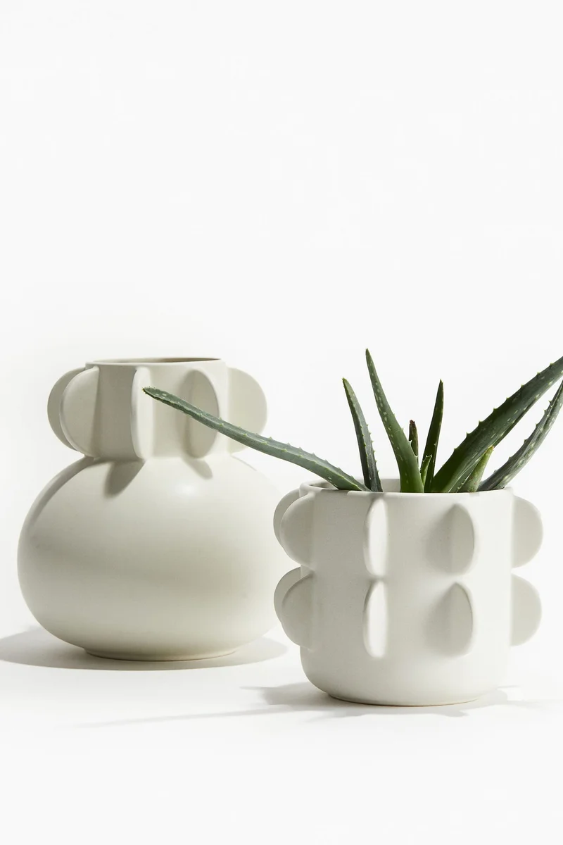 H&M Reactive-Glaze Stoneware Plant Pot
