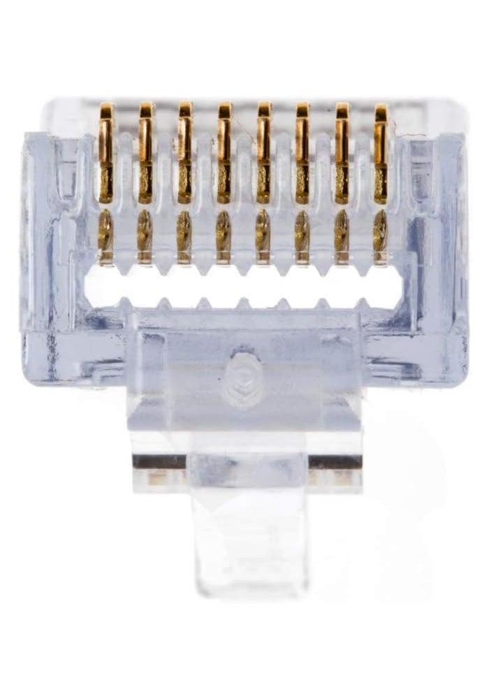 Platinum Tools 100010C EZ-RJ45 Cat 6+ Connectors, Clamshell Pack of 50, Red - Image 2