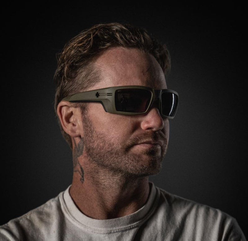 SPY+ - REBAR SE ANSI, Matte Sand, Happy Gray, Medium-Large, Sunglasses, Unisex, Adult - Image 5