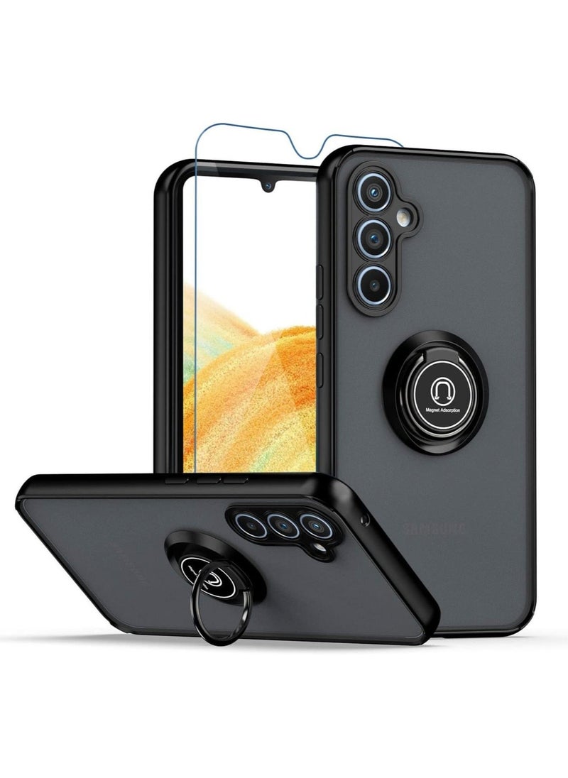 Raxoom Galaxy A34 5G Case with Screen Protector, Shock-Absorption Anti-Scratch Phone Case with Kickstand, Magnetic Car Mounts Supports - Image 1