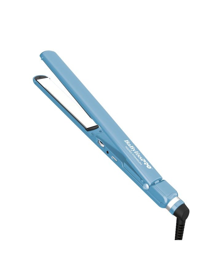 BaBylissPRO مكواة شعر مسطحة، 1 بوصة نانو تيتانيوم، أدوات وأجهزة تصفيف الشعر، BNT4072TUC - Image 1