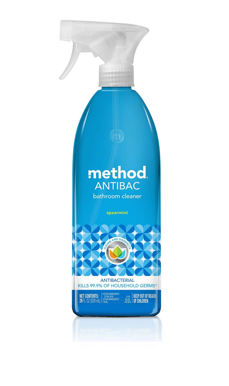 Method Antibacterial Bathroom Cleaner, Spearmint, Removes Mold + Mildew stains, 28 Fl Oz - Image 1