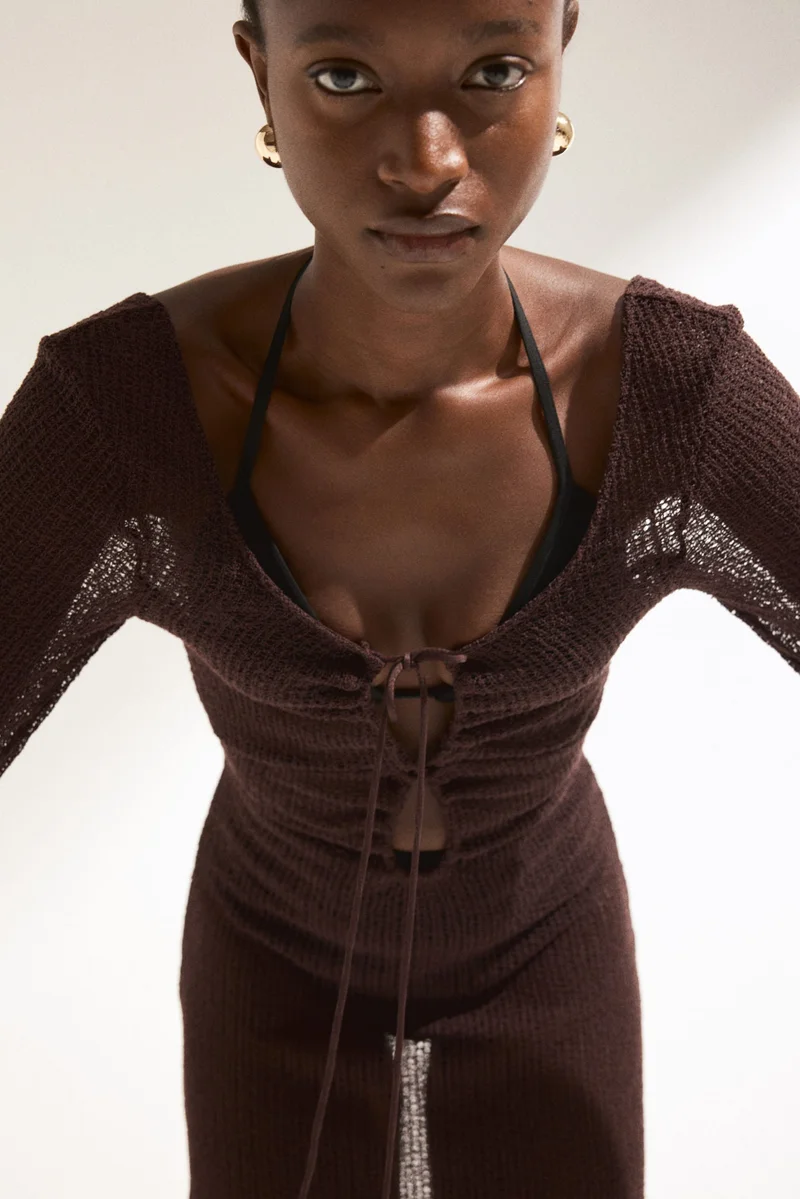 H&M Loose-knit beach dress