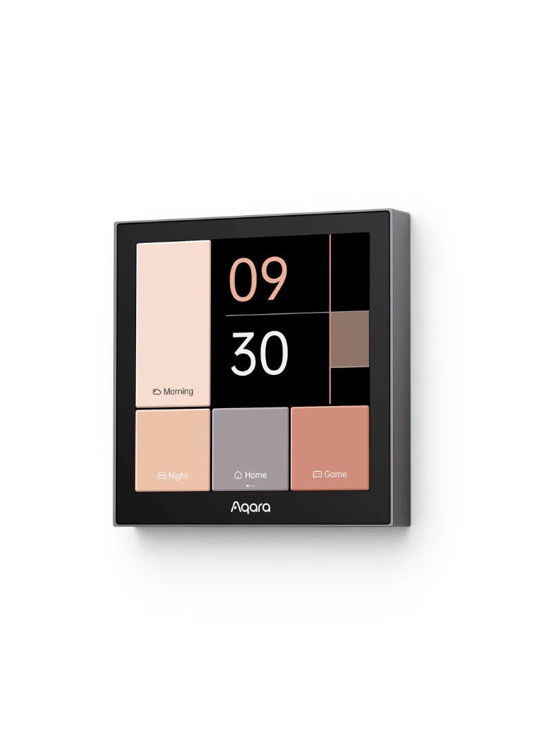 Aqara Panel Switch S100 Global version, 3-Gang Smart Touch Screen Switch, Wi-Fi Enabled, HomeKit Compatible, MP-K04D Grey - Image 2