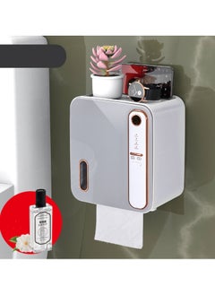Smart Aromatherapy Bathroom Tissue Box Toilet Paper Storage Rack Nail-free Drill-free, Waterproof, Suitable for Bathroom and Toilet