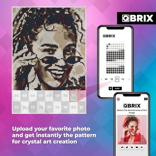 QBRIX فن الماس المؤطر من QBRIX من أي صورة - مجموعة رسم الماس مخصصة للبالغين - فن الجواهر المخصص - مجموعة حرف يدوية للبالغين - عتيق - 8 × 12 بوصة - Image 2
