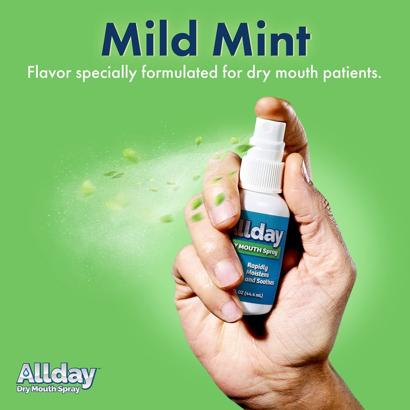 Allday Dry Mouth Spray - Maximum Strength Xylitol, Fast Acting, Non-Acidic (Pack of 2) - Image 4