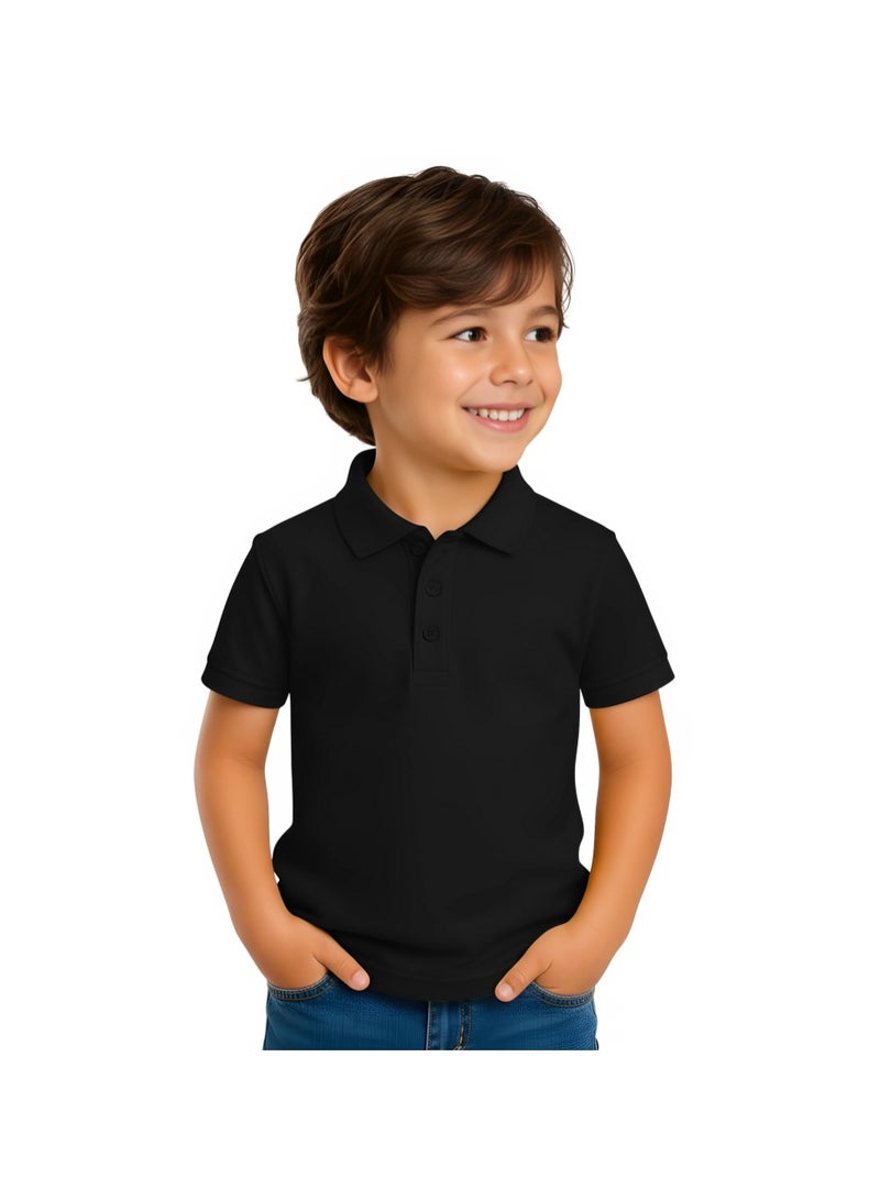 PRINTSHOP4ME Boys Kids Polo TShirt 230 GSM Pure Cotton Basic Colors - Image 2