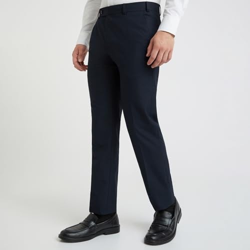 Raymond Men's Slim Trouser (Dark Blue, 34) - Image 3