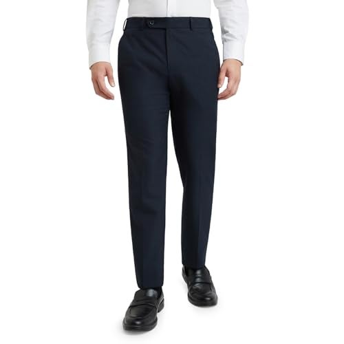 Raymond Men's Slim Trouser (Dark Blue, 34) - Image 1