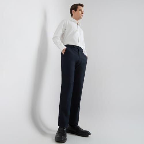 Raymond Men's Slim Trouser (Dark Blue, 34) - Image 5