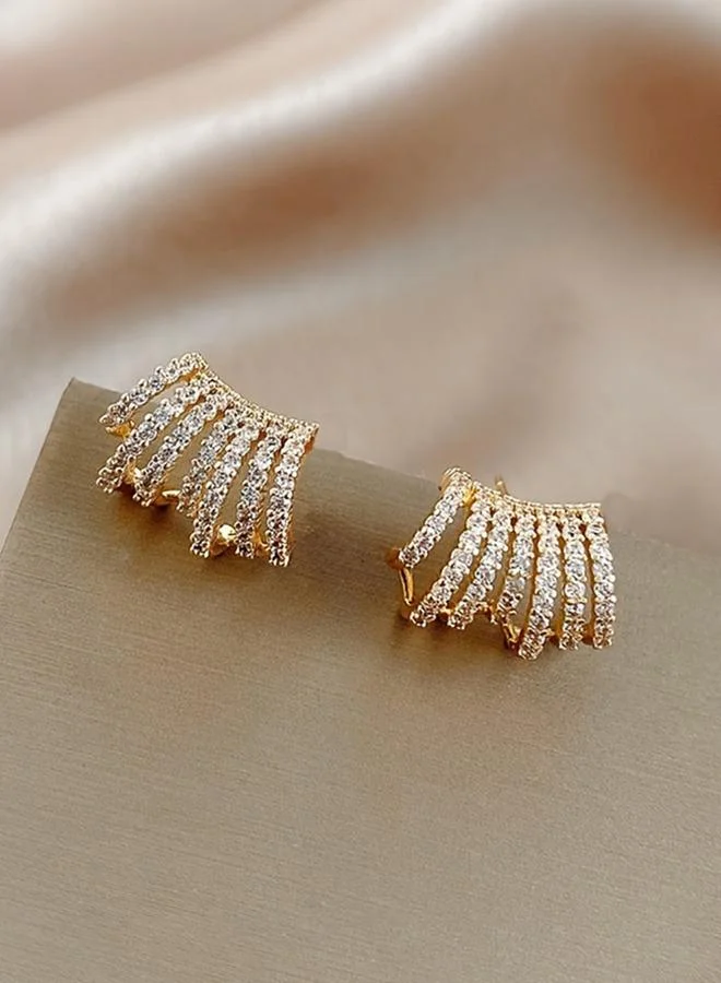 تايك تو أقراط مزينة بحجر الراين