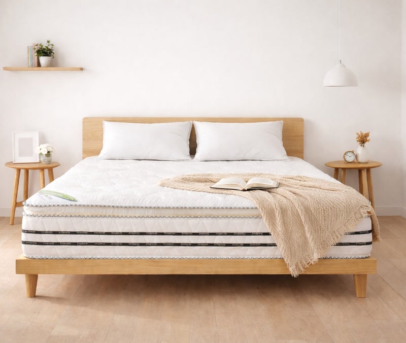 Rexal Home Galaxy Euro Top Bonnel Spring Mattress 180 × 200 × 30 cm (King Size) | Firm Feel, Motion Isolation & Spine Balance Support - Image 1