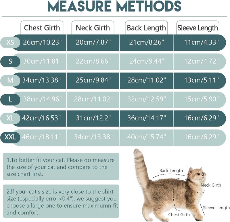 ADNIKIA Cat Pajamas for Cats Only, Sticky Hair Cat Clothes, Sphynx Hairless Cats Sweater, Cat Onesie for Cats After Surgery Female Male, Prevent Lost Hair Kitten Onesie Shirts Costumes Outfits for Pet - Image 4