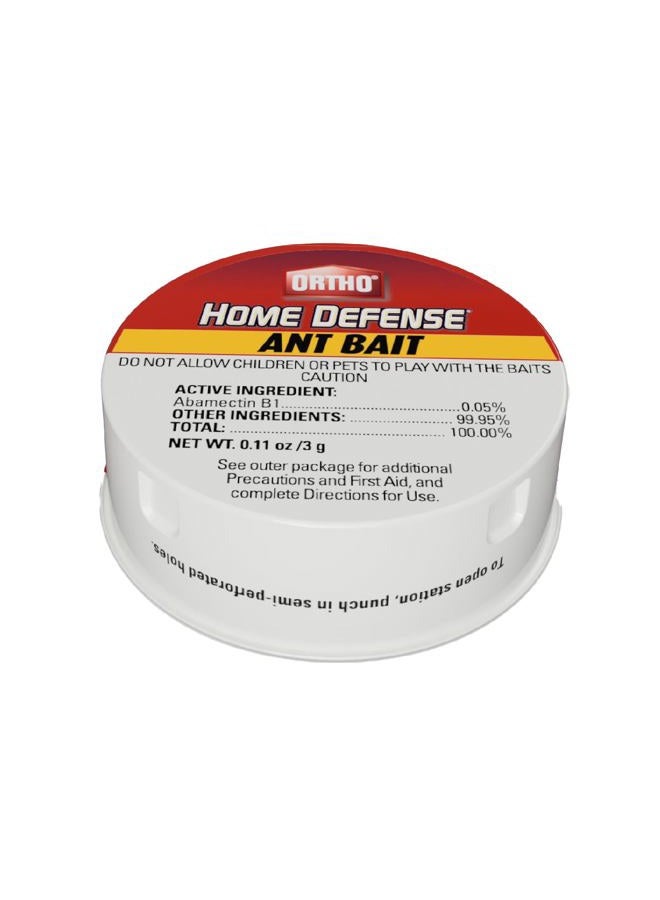 Ortho Home Defense Ant Bait Traps, Outdoor & Indoor Ant Killer, 10 Metal Stations with 4 Food-Based Attractants, Child-Resistant Design, Formulated with Abamectin B1, Ready-to-Use Bait Station - Image 1