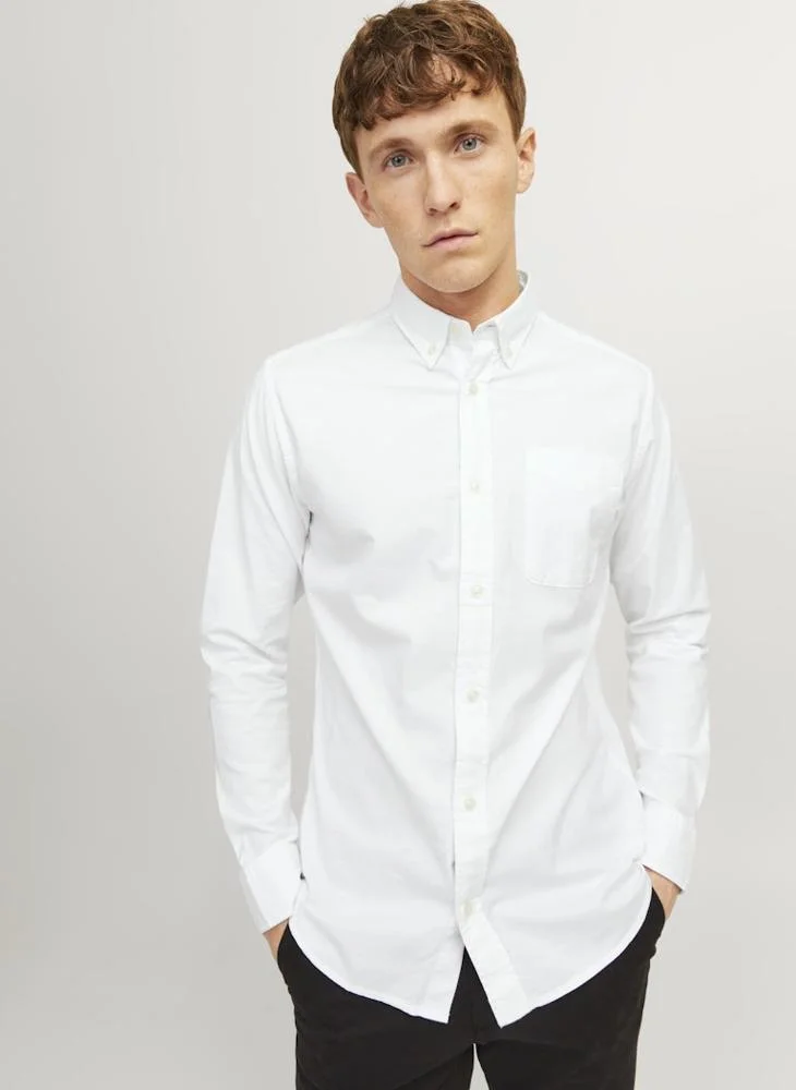 جاك اند جونز Jprblubrook Oxford Long Sleeve Shirt
