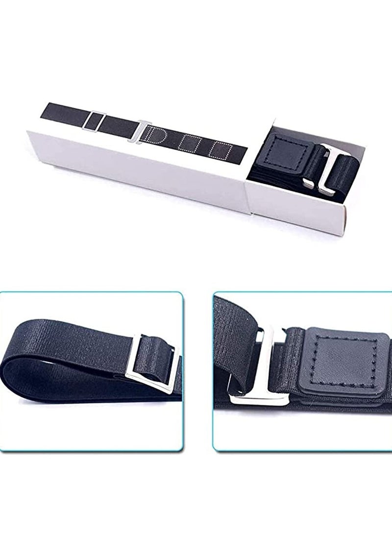 SYOSI - Men Shirt Stays Shirt Lock Belt Adjustable Elastic Shirt Holder Keeps Shirt Tidy - Image 1