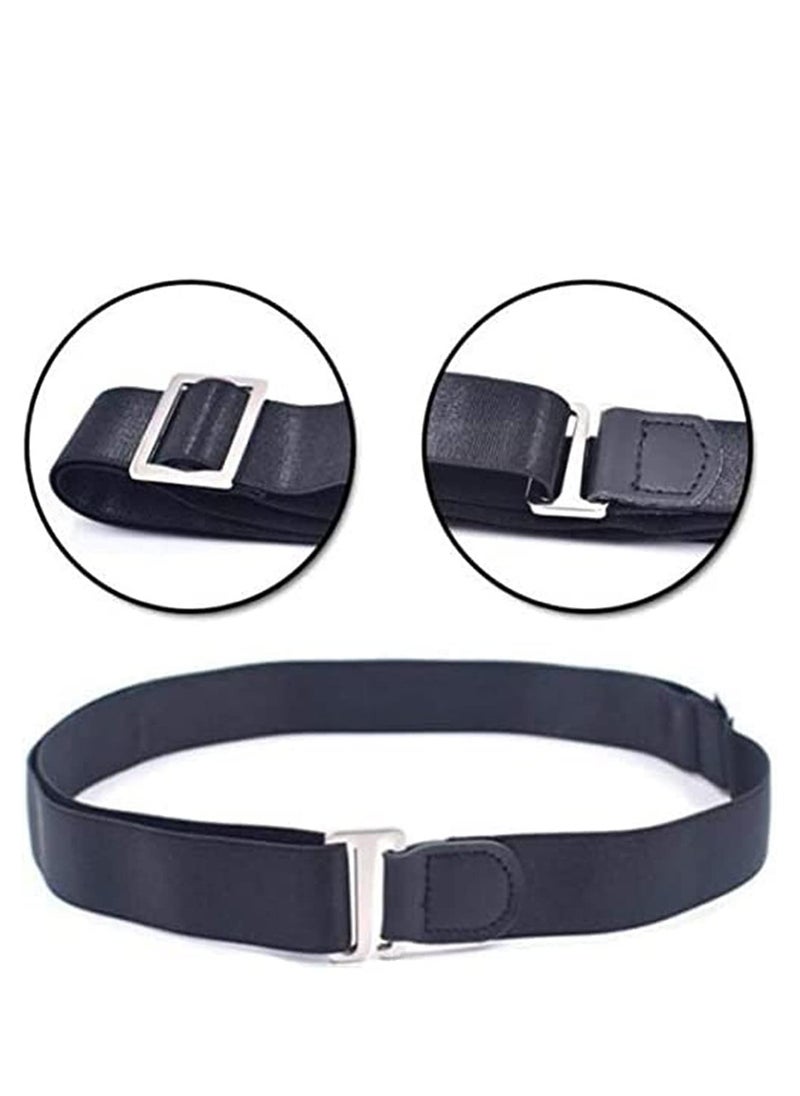 SYOSI - Men Shirt Stays Shirt Lock Belt Adjustable Elastic Shirt Holder Keeps Shirt Tidy - Image 1